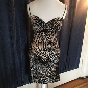 Animal print Midi Dress